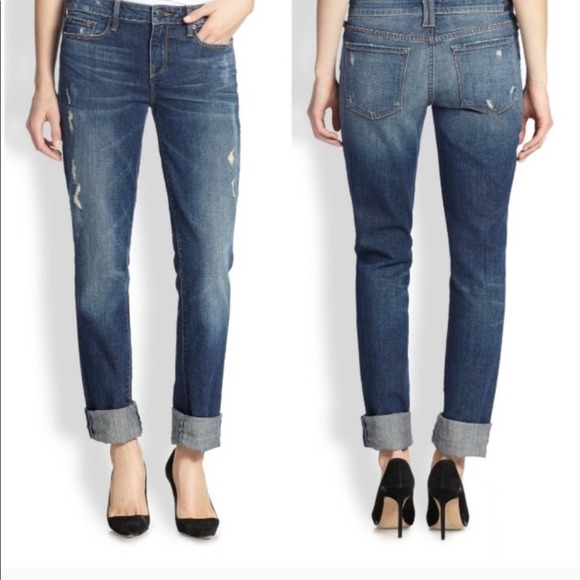 Vince Denim - Vince Casey Cuffed Straight Leg Denim Jean Size 26